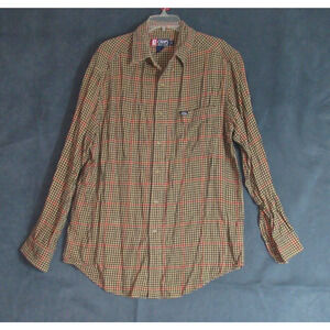 Vintage Chaps Ralph Lauren Shirt Mens Large Plaid Flannel Long Sleeve Cabin 90s